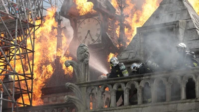 Notre-Dame on Fire